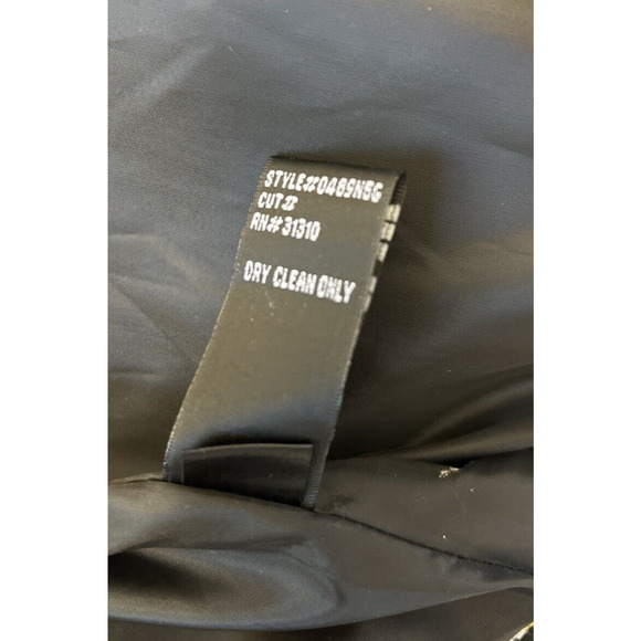 ALYX Women's Herringbone Jacket Coat Sz 14 Black White Yellow Double Breasted - Picture 10 of 10